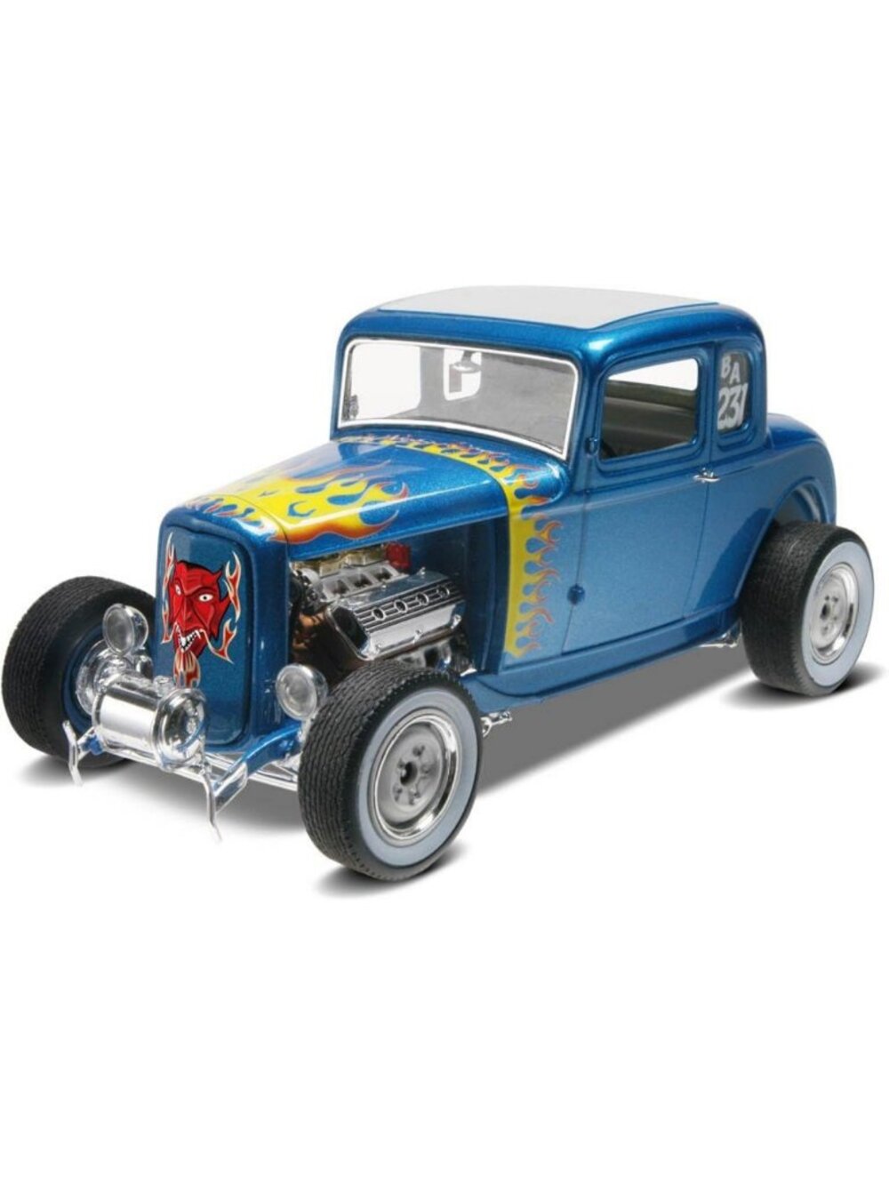 1932 Ford 5 Window Coupe Model Kit - 1:25 Scale, 2-in-1 Build, Classic Car